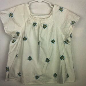 Floral White Kids Top